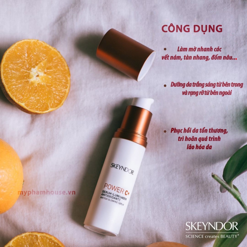  Skeyndor Power C+ Antiox Glowing Serum 12.5% _ Tinh chất chống lão hóa, làm sáng và tăng sinh collagen đột phá